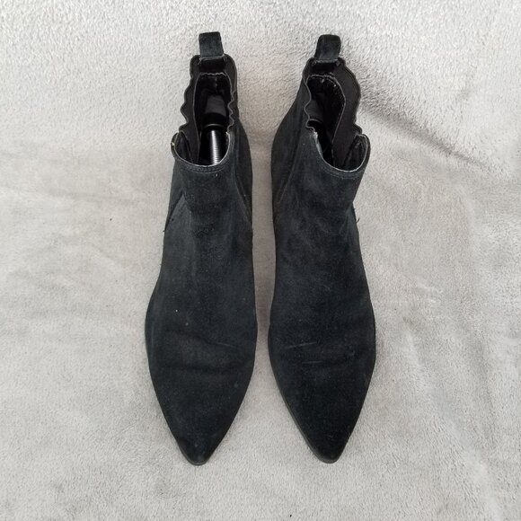 Marc Fisher Shoes Womens Size 6.5 Black Suede Yale Chelsea Ankle Boots *Read* - Picture 5 of 10